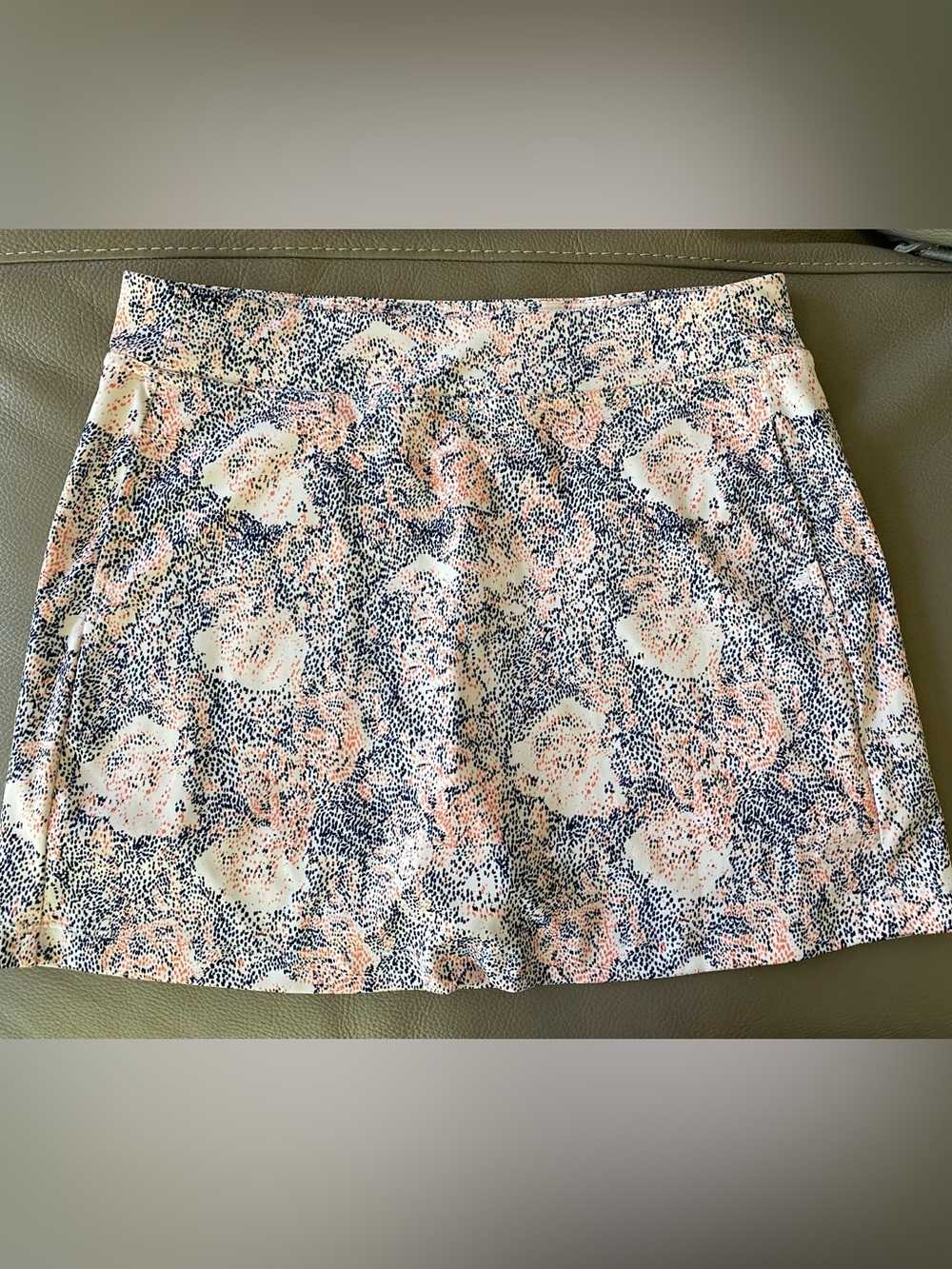 Callaway Navy and Peach Floral Mini Skort Golf